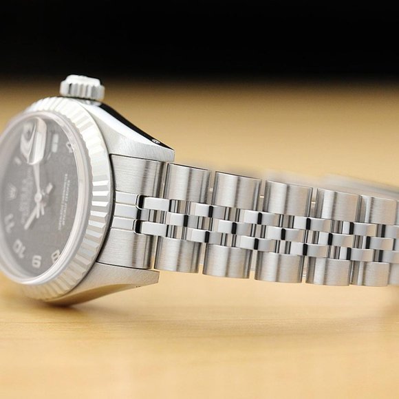 Sale! Rolex Ladies Black Arabic Gold Watch - Picture 4 of 8